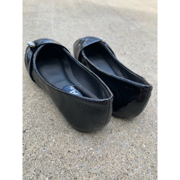 Kids Soda Black Patent Ballet Flats - Picture 3 of 4